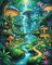 Mushroom Diamond Paintings Kits for Adults, Mushrooms Forest Diamond Art Kits Full Drill Diamond Dots Paint with Diamonds Gem Arts and Crafts for Beginner Adults Home Wall Decor